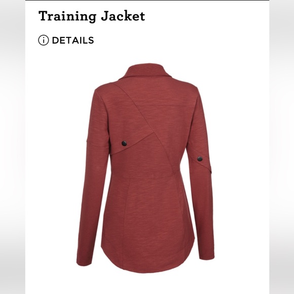Cabi Training Jacket EUC Size Med. Burgandy slub terry with such a cute fit! - Picture 5 of 7